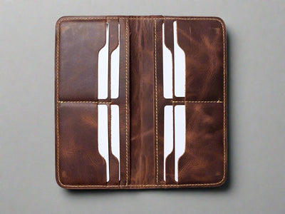 Slim Brown Leather Wallet