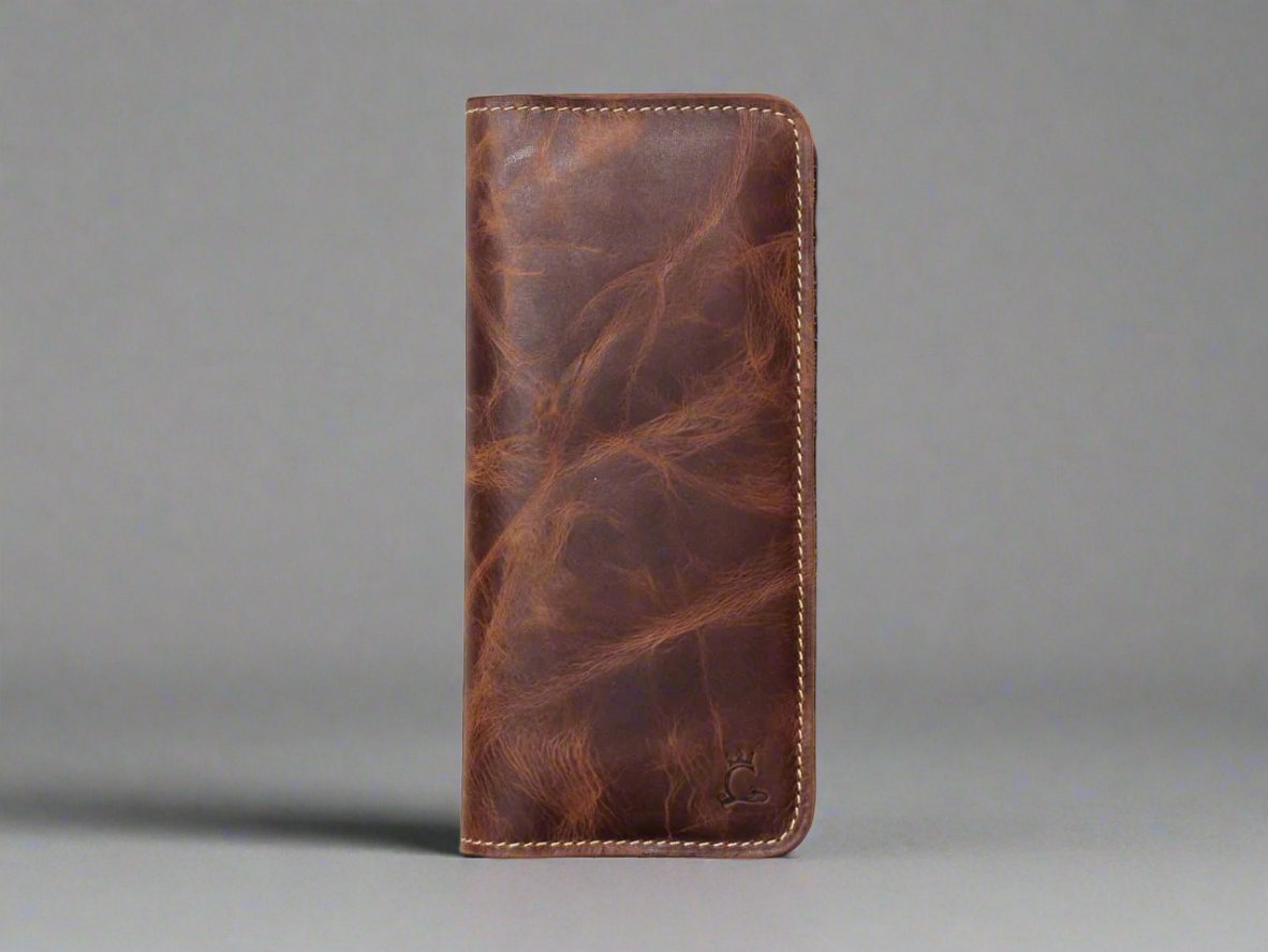 Slim Brown Leather Wallet